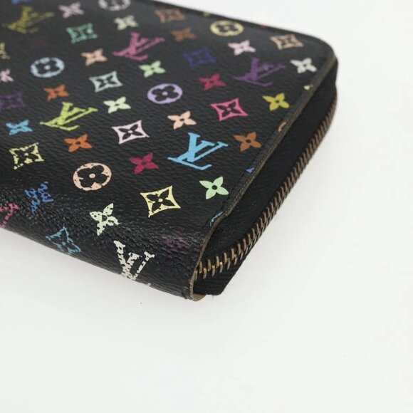 LOUIS VUITTON Monogram Multicolor Zippy Wallet Wallet Black M60243 Auth bs31331 - Picture 8 of 16